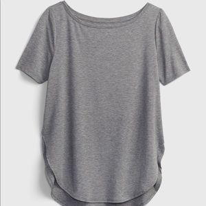 GAP Breath tunic T-shirt, maroon as pictures. NWT, just wrinkled. Super soft!